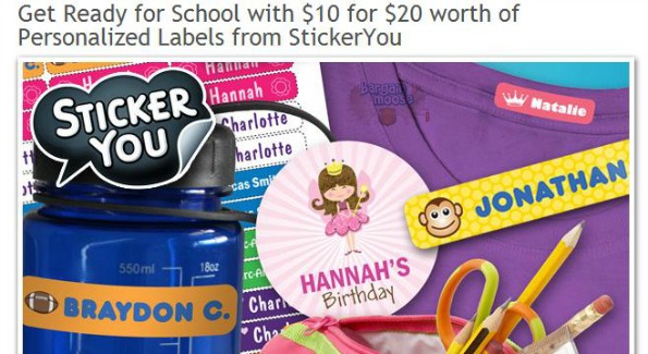 Parents Canada: 50% off $20 of Personalized Labels from StickerYou Photo Parents Canada: 50% off $20 of Personalized Labels from StickerYou