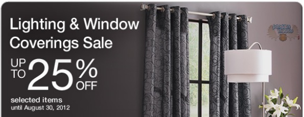 Sears Canada Lighting And Window Sale: Save Up To 25% On Selected Items