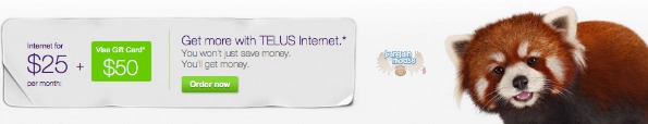 telus Telus Canada: Student Offer Internet starting at $25/m + $50 Visa Gift Card