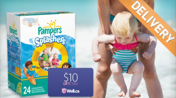 wagjag Wagjag: $12 for a Pack of Pampers Splashers Diapers & a $10 Well.ca GC (a $36.99 Value)