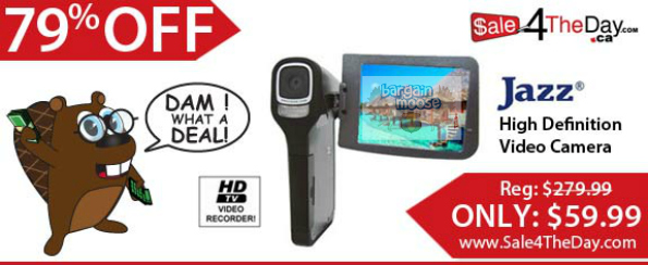 Sale4TheDay.com: 79% off Jazz HD Video Camera (Save $220)