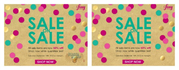 Foxy Originals: All Sale Items Now 50% Off Photo Foxy Originals: All Sale Items Now 50% Off