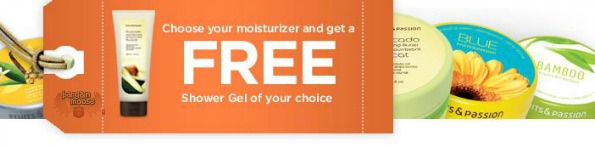 Fruits & Passion: Free Shower Gel with Moisturizer Purchase