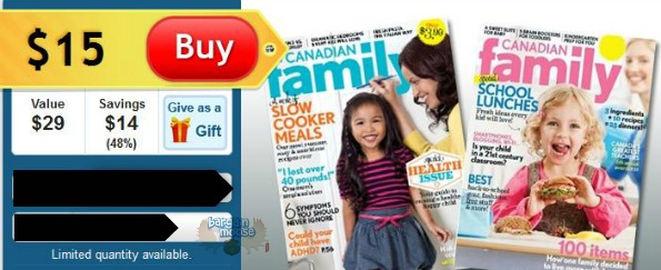 DealFind Canada: $15 for a 2 Year Subscription to Canadian Family Magazine(including taxes & Shipping)