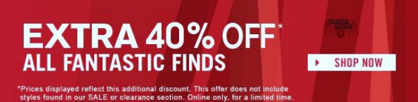 Aldo Canada: Extra 40% off Fantastic Finds & Free Shipping
