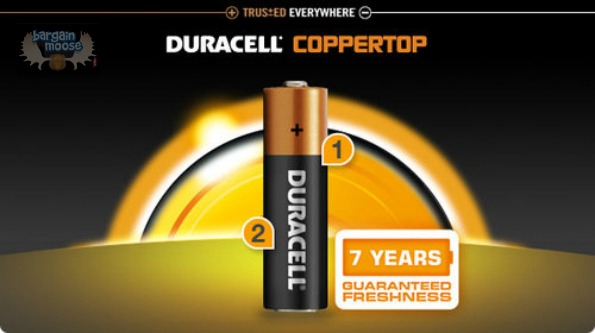 amazon Amazon Canada: 65% Off Duracell AA Coppertop AA Alkaline Batteries, 12 Count Now $4.92
