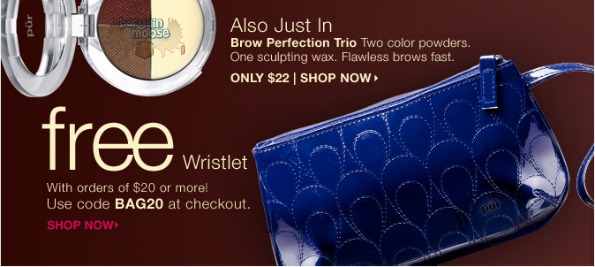 Purminerals Canada Coupon Code: Free Wristlet W/ Orders Of $20 Photo Purminerals Canada Coupon Code: Free Wristlet W/ Orders Of $20