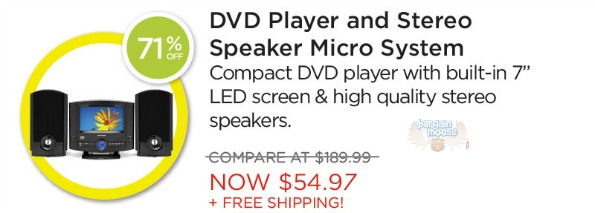 shop.ca Shop.ca: 71% off Magnasonic DVD Player Stereo Speaker System Now $54.97