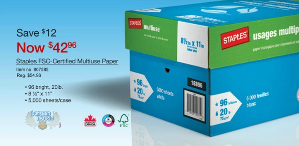 Staples Canada Big Paper Deal: Sales On Multiuse Paper Photo Staples Canada Big Paper Deal: Sales On Multiuse Paper