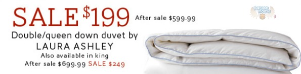 thebay The Bay: Laura Ashley White Goose Down Duvet Now $199 $249 (Was $599 $699)