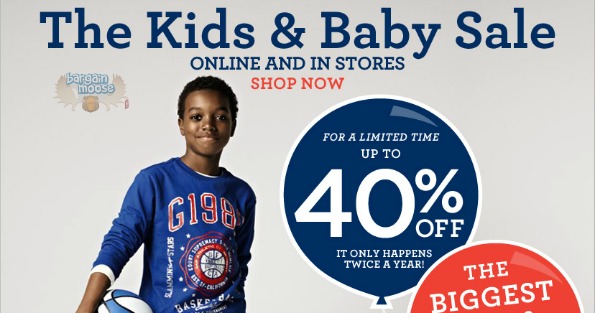 The Gap Canada: Up to 40% Off Kids & Baby Sale