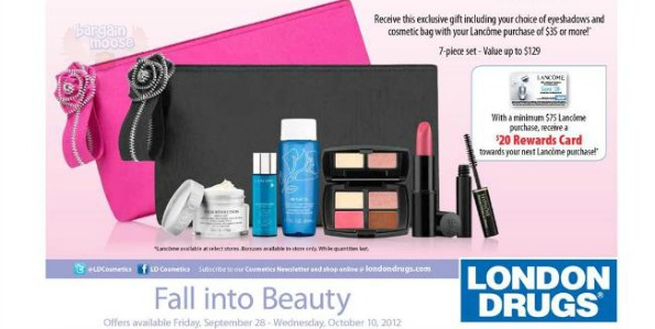 London Drugs Canada: Free Gift w/ $35 Lancome Purchase & $20 Rewards Card w/ $75 Purchase Photo London Drugs Canada: Free Gift w/ $35 Lancome Purchase & $20 Rewards Card w/ $75 Purchase