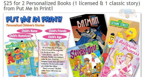 Parents Canada: $25 for 2 Personalized Books from Put Me In Print