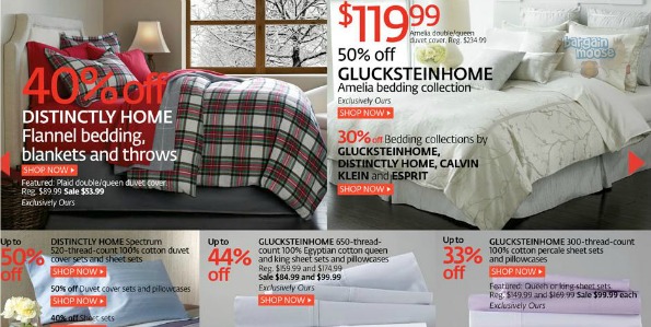 The Bay Canada: Bedding up to 55% off