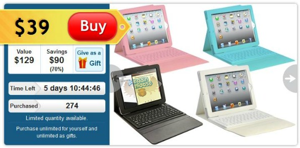 DealFind Canada: $39 for iPad Leather Case w/ Bluetooth Keyboard (Taxes & Shipping Included)