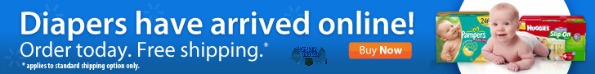 walmart Walmart Canada: Free Shipping on Diapers