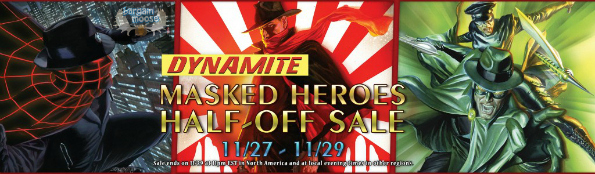 Comixology.com: Dynamite Comics Masked Hero Sale, Some Kevin Smith Comics (50% off)