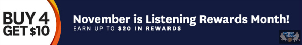 Audible.com: Get $10 in Credit When You Buy 4 Books! Photo Audible.com: Get $10 in Credit When You Buy 4 Books!