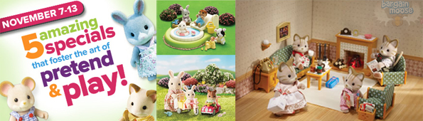 50% off a Calico Critters family at Mastermind Toys