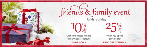 Chapters-friends Chapters Canada: 10% Off Everything Online, 25% off $50 in store (Friends & Family)