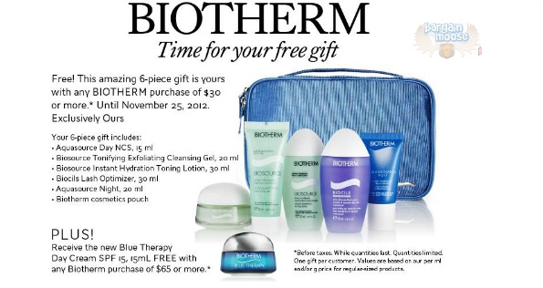 The Bay Canada: Free 6 Piece Biotherm Gift with $30 Purchase Photo The Bay Canada: Free 6 Piece Biotherm Gift with $30 Purchase