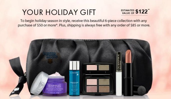 Lancome Canada Coupon Code: Free 6 Piece Gift w/ $50+ ($122 Value) 
