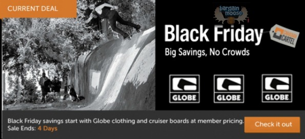 Canadian Cartel: Black Friday Sales On Globe Clothing & Cruiser Boards
