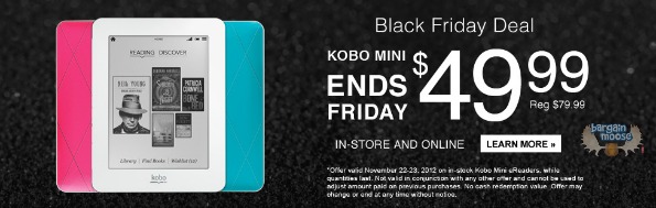 chapters Chapters Canada: $30 off Kobo Mini Now $49.99!