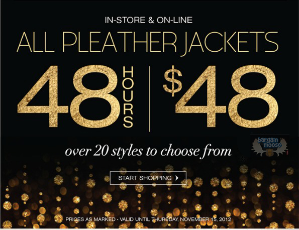 Cleo Canada: All Pleather Jackets Are $48 For 48 Hours