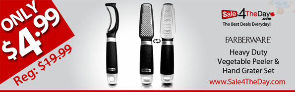 Sale 4 The Day Canada: Farberware Heavy Duty Grater & Vegetable Peeler $4.99 & Shipping (Expired)