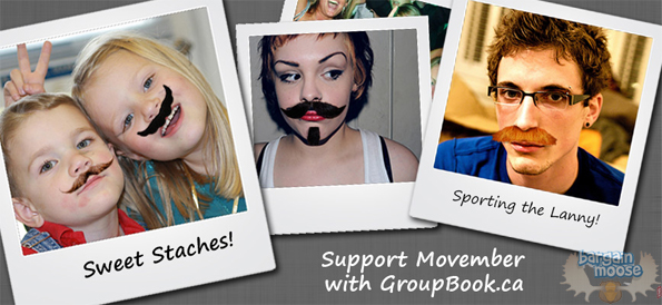 groupbook Groupbook.ca: Coupon Code for 10% Donation to Movember Cause