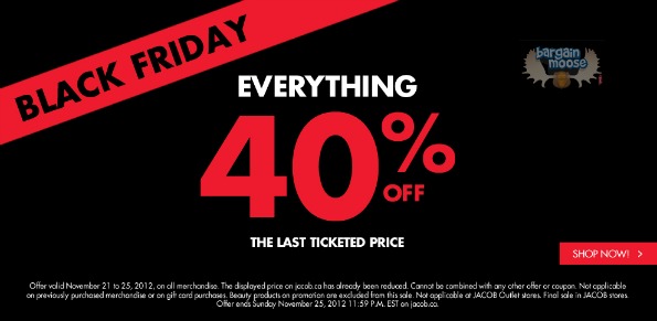  Jacob Canada Black Friday: Everything 40% Off