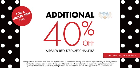 Jacob Canada: Take Another 40% Off Already Reduced Items