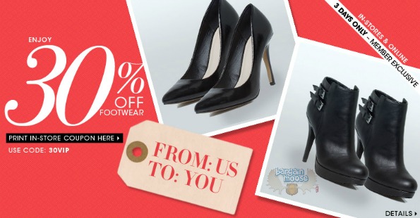 Le Chateau Canada: Promo Code & Printable Coupon For 30% Off Footwear