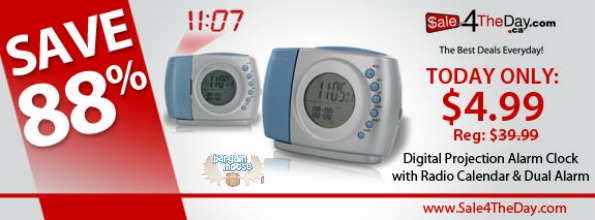 Sale 4 The Day: Digital Projection Alarm Clock Only $4.99 (Expired)