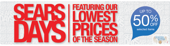 Sears Days: Lowest Prices of the Season