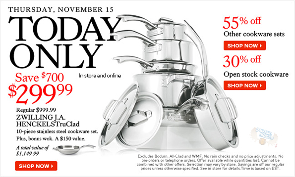 the-bay-cookware One Day Sales @ The Bay STARTED now (Cookware today)
