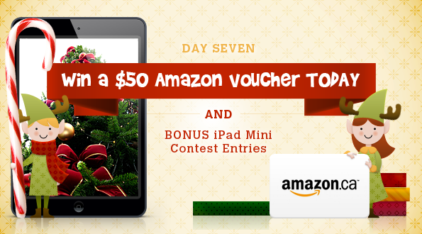 bm_christmascontest_12_daily7 Bargainmoose Christmasathon Day 7: Win a $50 Amazon.ca Voucher Today (Plus bonus Entries to iPad Mini Contest)!