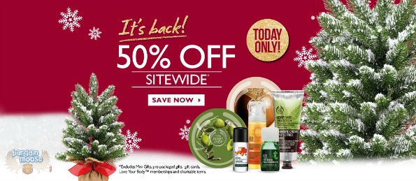 The Body Shop: 50% Off Entire Site TODAY (Expired)