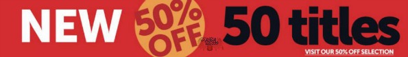 BookCloseouts: New 50/50 Selection, All Entertaining