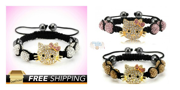 Deal Ticker Canada: Crystal Hello Kitty Shamballa Bracelet $16 Photo Deal Ticker Canada: Crystal Hello Kitty Shamballa Bracelet $16