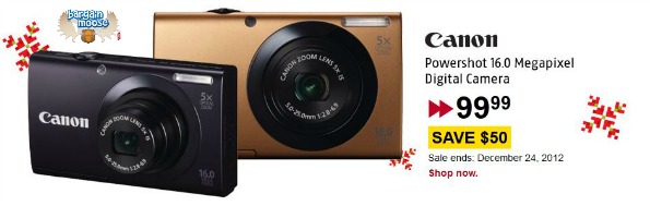 future shop Future Shop: $50 Off Canon 16 MP PowerShot Camera Now $99.99