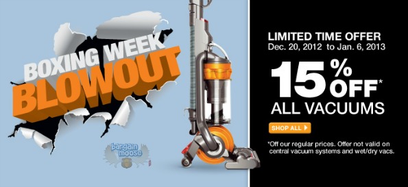 Home Depot Boxing Week: All Vacuums 15% Off Photo Home Depot Boxing Week: All Vacuums 15% Off