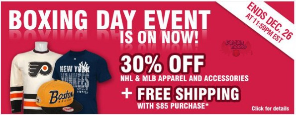 icejerseys Icejerseys.com: 30% Off NHL and MLB Boxing Day Sale