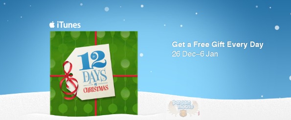 itunes iTunes: 12 Days of Free Christmas Gifts