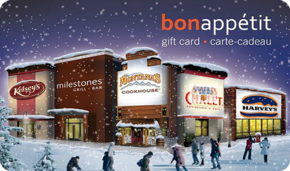 Montanas Cookhouse: In Store Get a $5 Montanas Card for Every $25 Bon Appetit Gift Card You Buy Photo Montanas Cookhouse: In Store Get a $5 Montanas Card for Every $25 Bon Appetit Gift Card You Buy