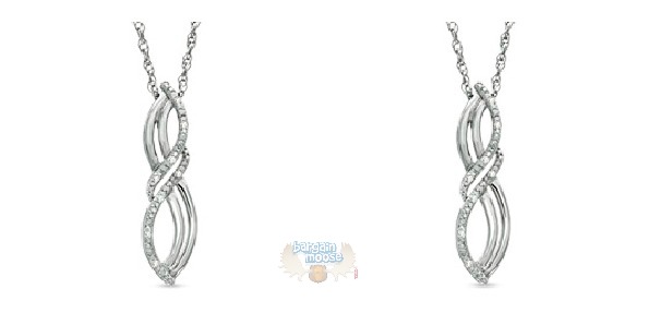 Peoples Jewellers Canada: Diamond Accent Double Looped Infinity Pendant For $24.99 Photo Peoples Jewellers Canada: Diamond Accent Double Looped Infinity Pendant For $24.99