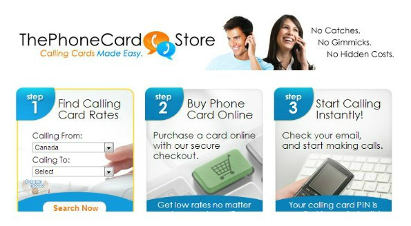 phonecardstore ThePhoneCard Store Canada Coupon: 25% Off Phone Cards