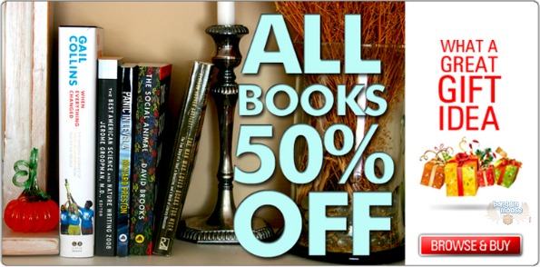 Pricematters Canada: All Books 50% Off + Free shipping For No Minimum Monday (10th)