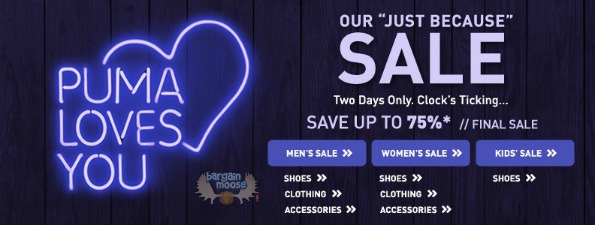 Puma Canada: Boxing up to 75% Off Sale